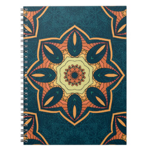 Ethnische Mandala: nahtlos Vintages Muster Notizblock