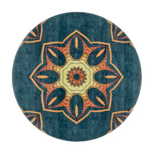 Ethnische Mandala: nahtlos Vintages Muster Schneidebrett