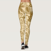 Ethnische Mandalas: indisches Muster Leggings (Rückseite)