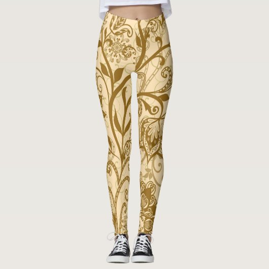 Ethnische Mandalas: indisches Muster Leggings (Vorderseite)