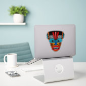 Ethnische Maske Aufkleber (Laptop auf Schreibtisch)