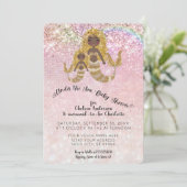 Ethnische Meerjungfrauen unter der Kinderdusche de Einladung (Stehend Vorderseite)