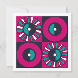 Ethnische Mitte Jahrhundert Moderne Magenta Aquama Karte