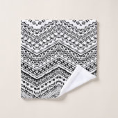 Ethnische Motive 2 Badhandtuch Set (Waschlappen)