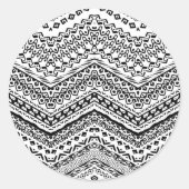 Ethnische Motive 2 Runder Aufkleber (Vorderseite)