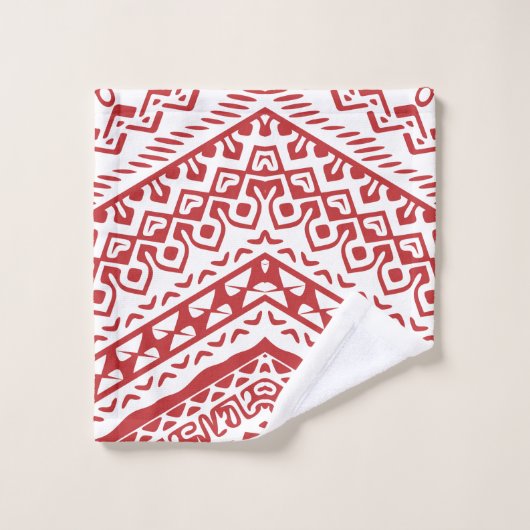 Ethnische Motive 3 Badhandtuch Set (Waschlappen)