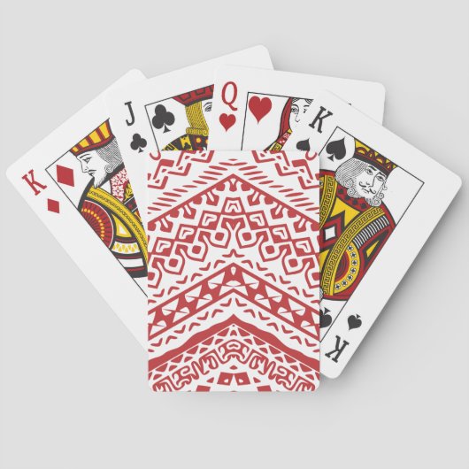 Ethnische Motive 3 Spielkarten (Rückseite)