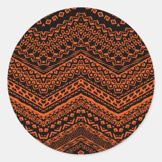 Ethnische Motive 4 Runder Aufkleber (Vorderseite)