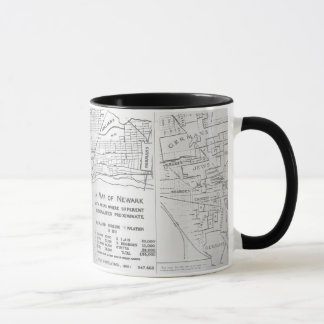 Ethnische Nachbarschafts-Karte Newarks New-Jersey Tasse