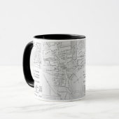 Ethnische Nachbarschafts-Karte Newarks New-Jersey Tasse (Vorderseite Links)