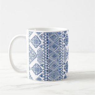 Ethnische nahtlose geometrische Struktur Kaffeetasse