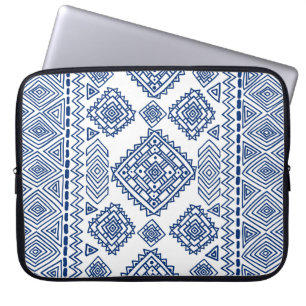Ethnische nahtlose geometrische Struktur Laptopschutzhülle