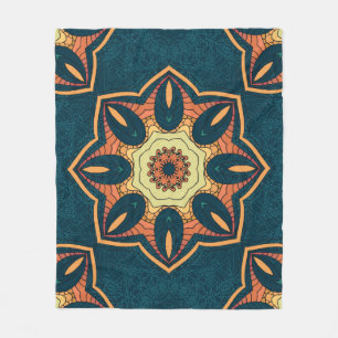 Ethnische nahtlose Muster mit Mandala. Darstellung Fleecedecke