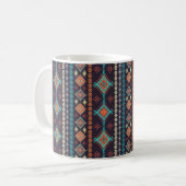 Ethnische nahtlose Struktur Kaffeetasse (Vorderseite Links)