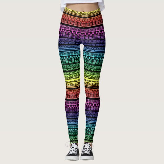 Ethnische Organisation, Regenbogenverzierung Leggings (Vorderseite)