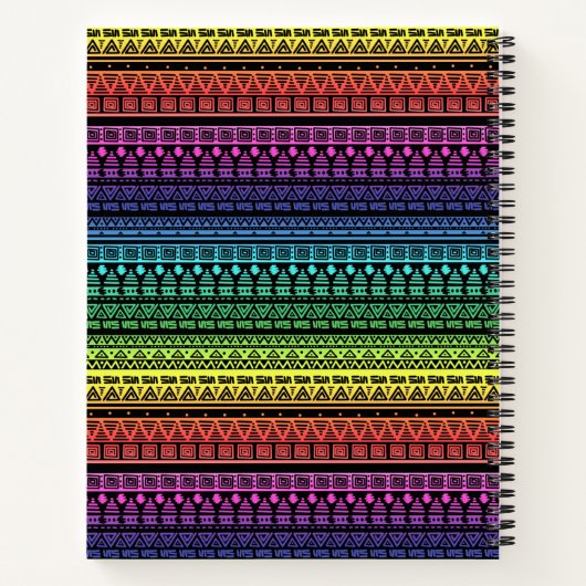 Ethnische Organisation, Regenbogenverzierung Notizblock (Rückseite)