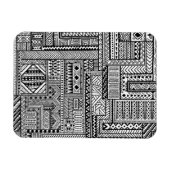 Ethnische Ornament Magnet (Horizontal)