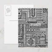 Ethnische Ornament Postkarte (Vorne/Hinten)