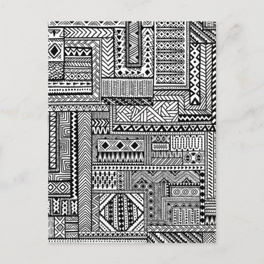 Ethnische Ornament Postkarte (Vorderseite)