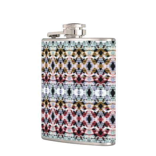 Ethnische Ornamente. Ikat. Flachmann (Links)