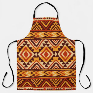 Ethnische Ornamente. Nahtloses Navajo-Muster. Illu Schürze