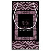 Ethnische Personalisierte Brautparty-Geschenktasch Kleine Geschenktüte (Rückseite)