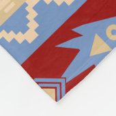 Ethnische peruanische Inka-Tier-Lamas Fische und Fleecedecke (Ecke)