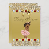 Ethnische Princess-Gold-Imitate-Sequenzen und Bow Einladung (Vorne/Hinten)