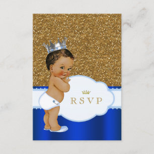 Ethnische Prinz-Baby-Party-RSVP RSVP Karte