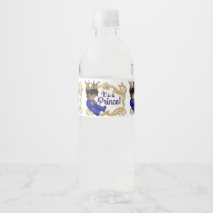 Ethnische Prinz-Baby-Shower-Wasserflaschen-Etikett Wasserflaschenetikett