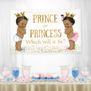 Ethnische Prinz Prinzessin Geschlecht Enthüllung B Banner