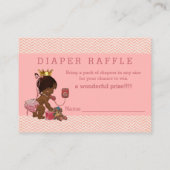 Ethnische Prinzessin auf dem Telefon Chevrons Diap Begleitkarte (Rückseite)