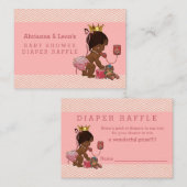 Ethnische Prinzessin auf dem Telefon Chevrons Diap Begleitkarte (Vorne/Hinten)