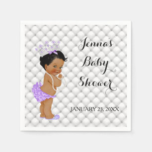 Ethnische Prinzessin Baby Mädchen Diamanten Lavend Serviette