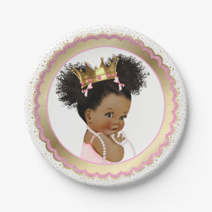 Ethnische Prinzessin Baby Shower Papierplatte Pappteller