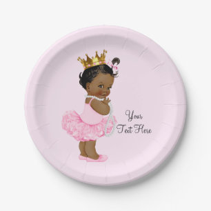 Ethnische Prinzessin Ballerina Tutu Perlen Babypar Pappteller