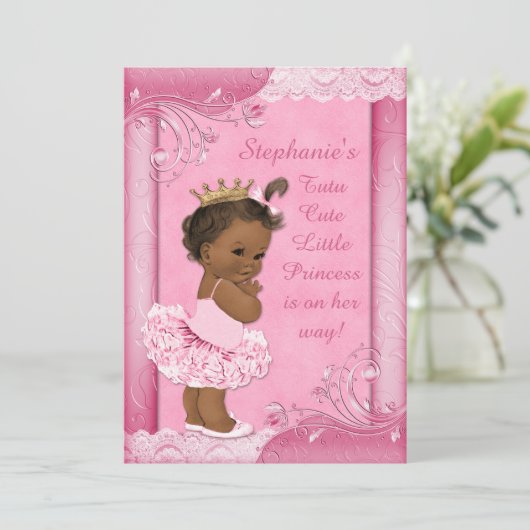 Ethnische Prinzessin in der Einladung (Stehend Vorderseite)