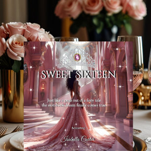 Ethnische Prinzessin Sweet 16 Geburtstagsfeier Ros Einladung