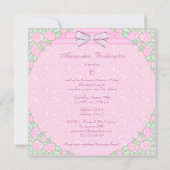 Ethnische Prinzessin, Unicorn und Castle Princess  Einladung (Rückseite)