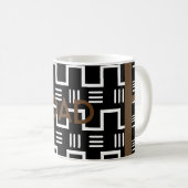 Ethnische Schlamm-Stoff-Tasse für Vater Kaffeetasse (VorderseiteRechts)
