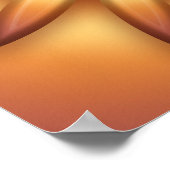 Ethnische Sonne. Geometrisches Gradientenelement. Poster (Ecke)