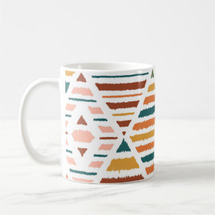 Ethnische Stammes-Raute Nahtloses Muster Kaffeetasse