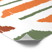 Ethnische Stammes Raute Nahtloses Muster. Traditio Poster (Ecke)