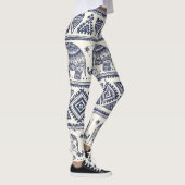 Ethnische Stammeselementare Leggings & Yoga-Pflanz (Rechts)