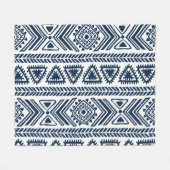 Ethnische Stammeskultur: Vintages nahtloses Muster Fleecedecke (Vorderseite (Horizontal))