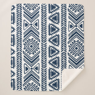 Ethnische Stammeskultur: Vintages nahtloses Muster Sherpadecke