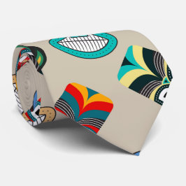 Ethnische Stammesmasken Krawatte