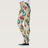 Ethnische Stammesmasken Leggings (Links)