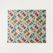 Ethnische Stammesmasken Wandteppich (Vorderseite (Horizontal))