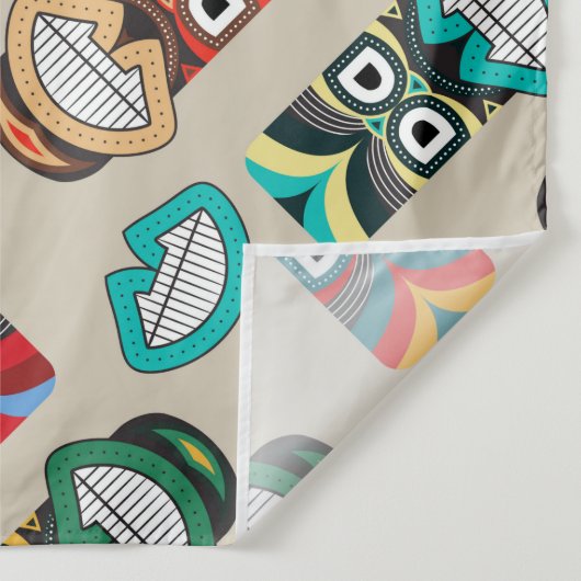 Ethnische Stammesmasken Wandteppich (Detail)